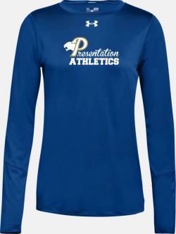 Womens Under Armour Locker L/S Shirt, Royal